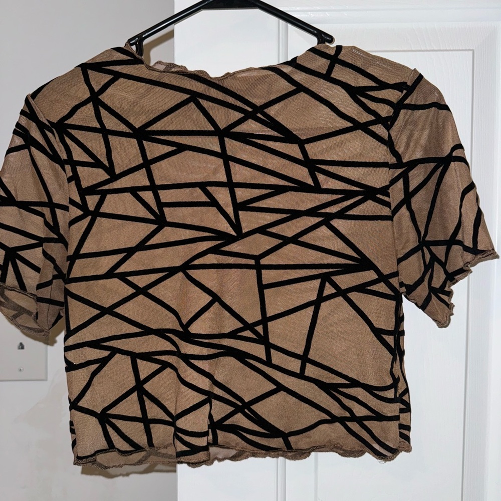 Sheer crop top
